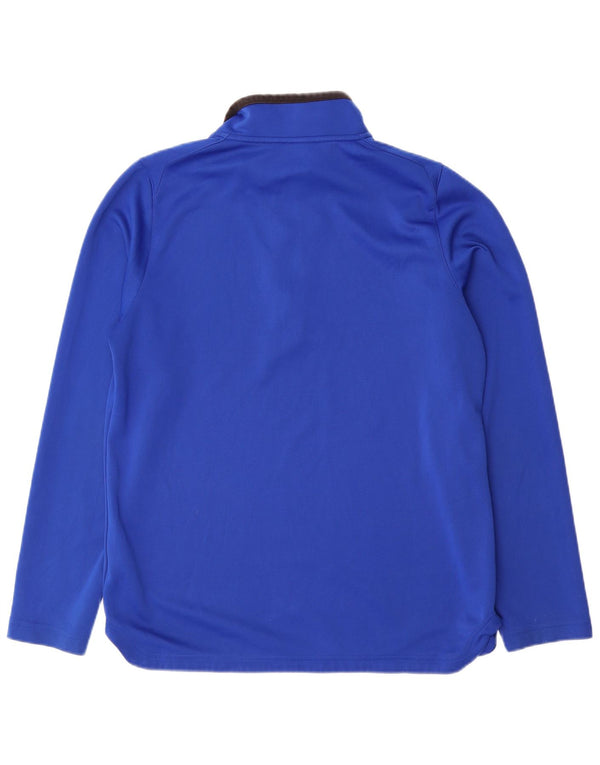 Reebok Maglia da tuta da uomo con grafica con zip e collo in poliestere grande blu