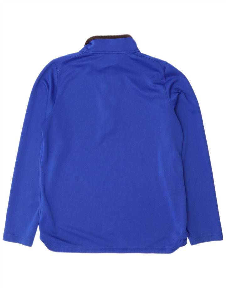Reebok Maglia da tuta da uomo con grafica con zip e collo in poliestere grande blu