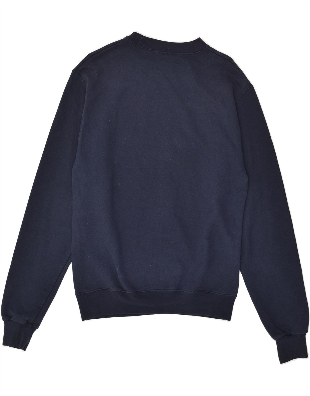 CHAMPION Mens Graphic Sweatshirt Jumper Small Navy Blue Cotton Vintage Champion and Second-Hand Champion from Messina Hembry 
