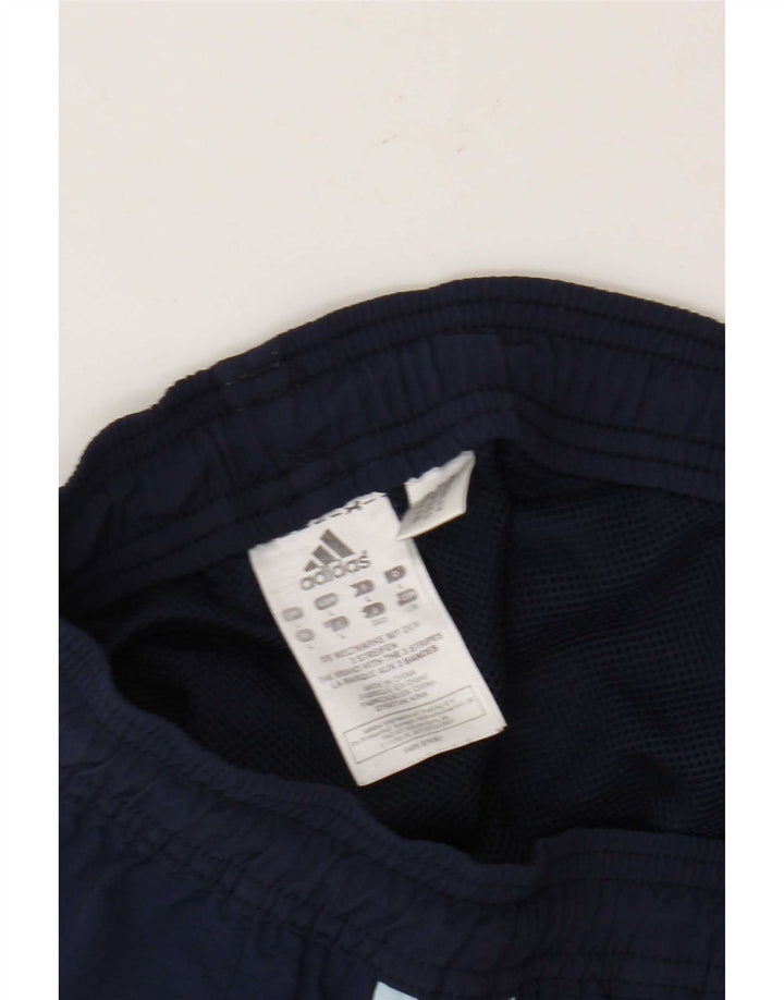 Pantaloncini sportivi Adidas da uomo cargo di grandi dimensioni in nylon blu navy