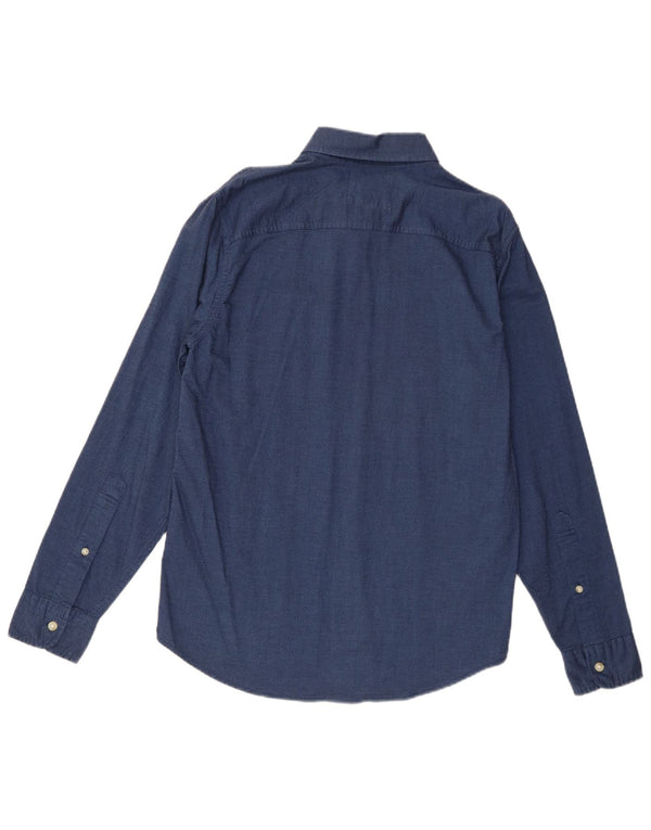 Camicia Hollister da uomo Small in cotone blu
