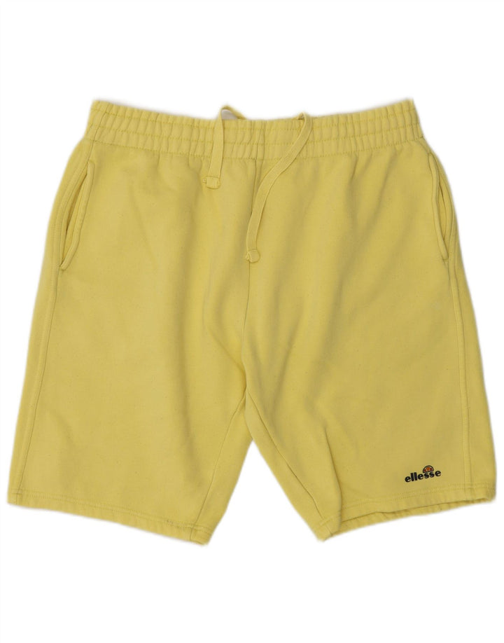 Pantaloncini sportivi da uomo ELLESSE XL in cotone giallo
