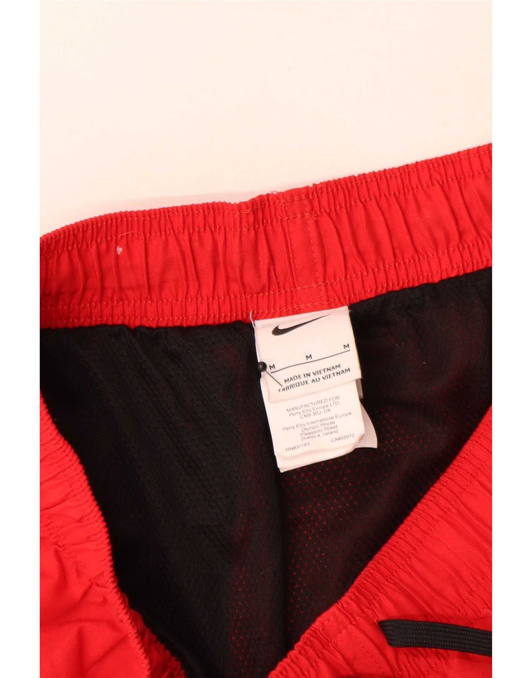 Pantaloncini da bagno grafici Nike da uomo in poliestere rosso medio