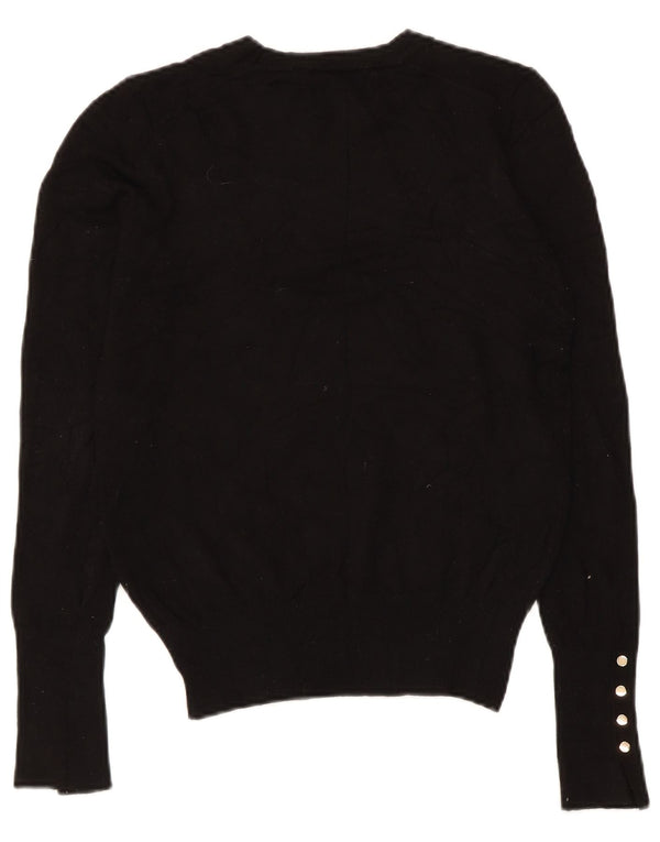 Maglione maglione girocollo da donna Zara UK 10 piccolo nero