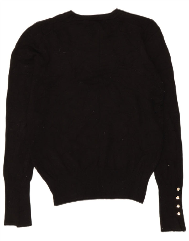 Maglione maglione girocollo da donna Zara UK 10 piccolo nero