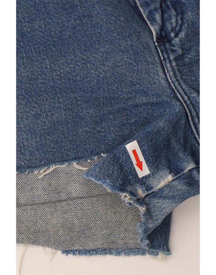 Pantaloncini di jeans da donna Wrangler W30 cotone blu medio