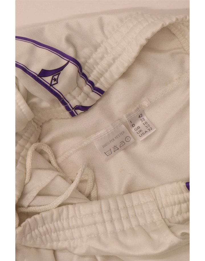 Pantaloni da tuta grafici da donna Diadora UK 10 Small Poliestere bianco