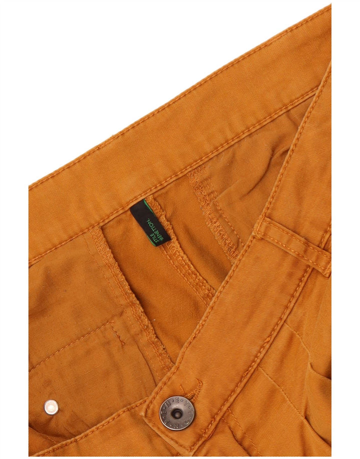 Pantaloni Chino Pegged Donna Benetton W34 L29 Arancioni