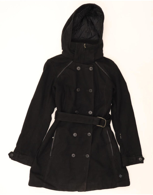 Trench con cappuccio Omni-Heat da donna COLUMBIA UK 14 grande poliestere nero