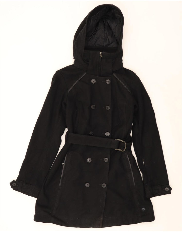 Trench con cappuccio Omni-Heat da donna COLUMBIA UK 14 grande poliestere nero