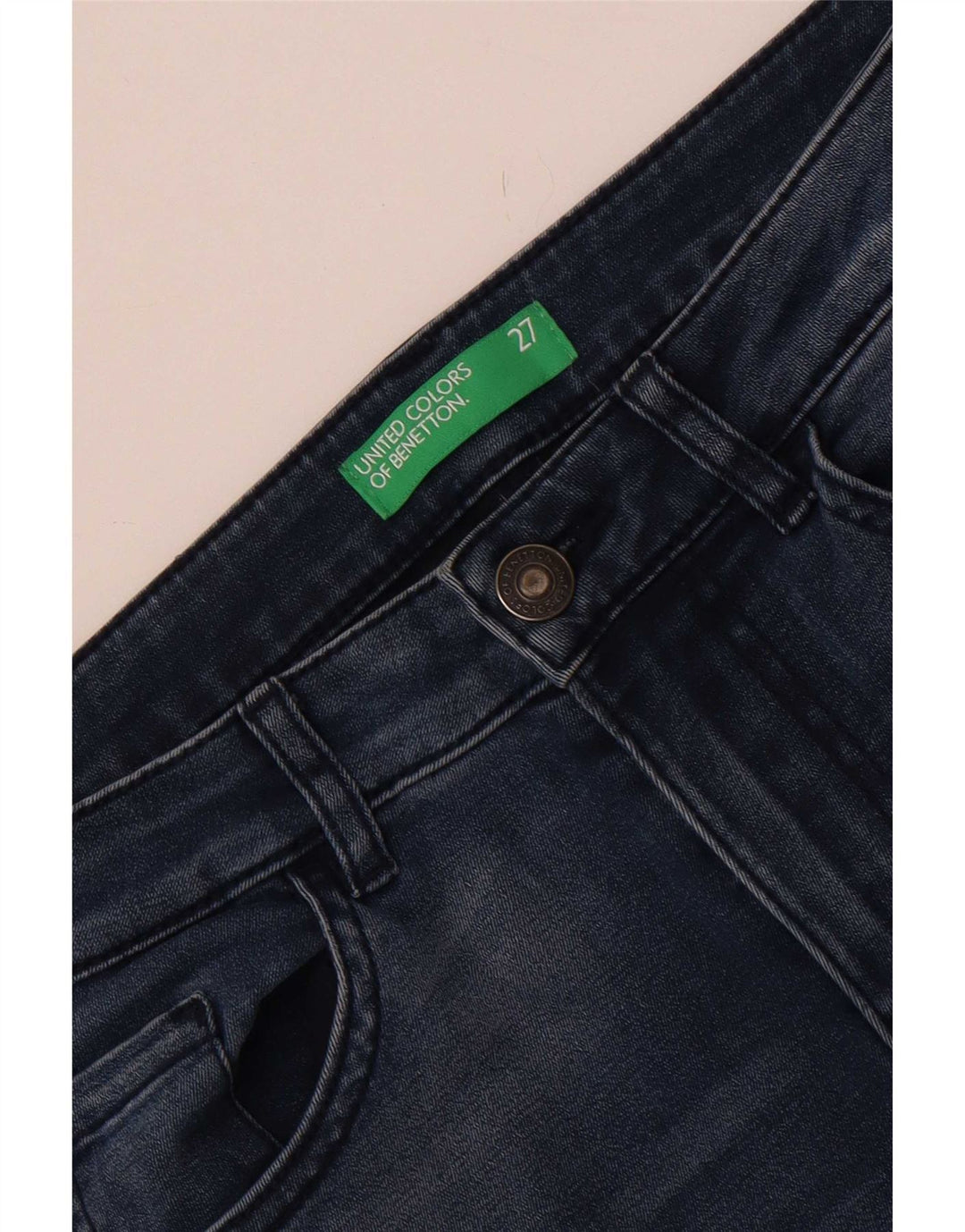 Jeans skinny da donna Benetton W27 L27 Blu