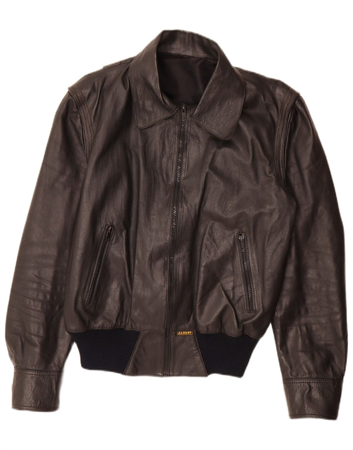 Giacca in pelle da donna Albert UK 16 grande marrone