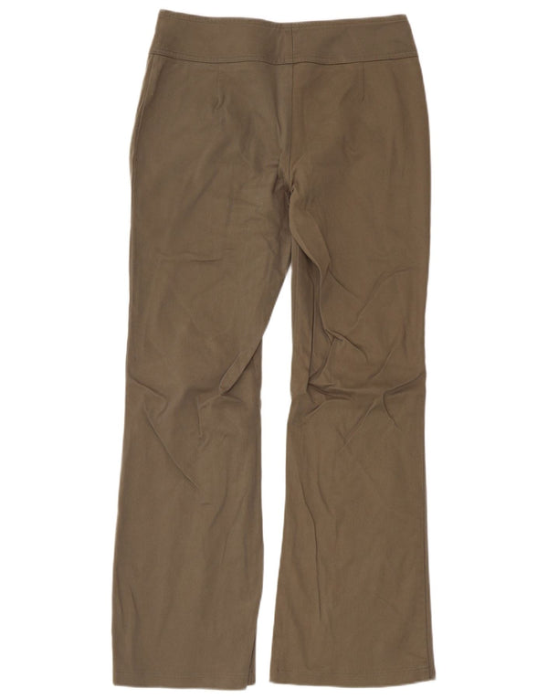 Elements Womens Bootcut Casual Trousers UK 19 XL W32 L29 Khaki Cotton