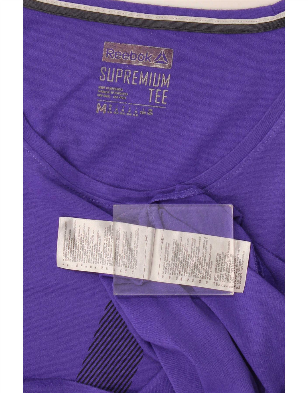 T-shirt Reebok da donna Top UK 12 medio viola poliestere