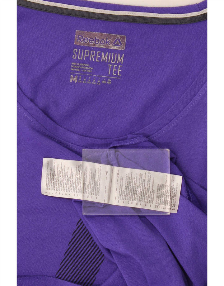 T-shirt Reebok da donna Top UK 12 medio viola poliestere
