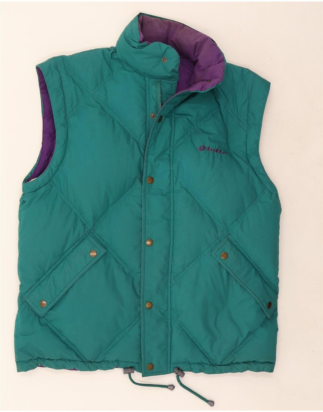 Gilet imbottito reversibile da uomo Lotto UK 40 Large Viola Poliestere