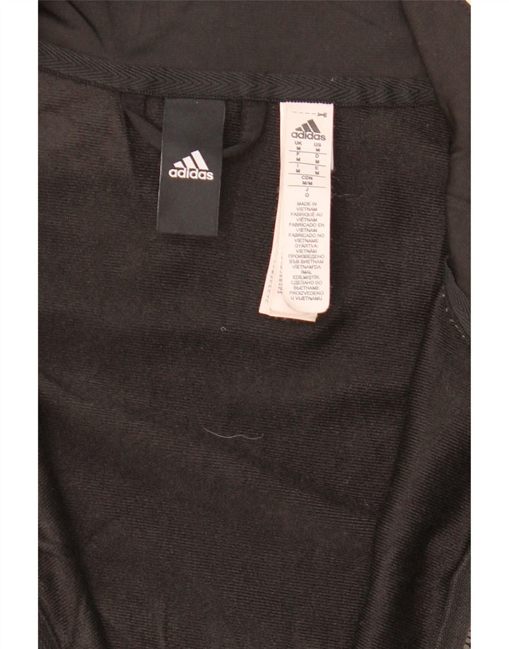 Giacca da tuta da uomo ADIDAS media nera in poliestere