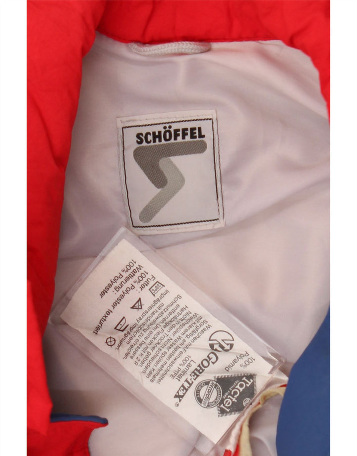 Giacca da sci da uomo Schoffel Gore-Tex XL rossa in poliammide color block