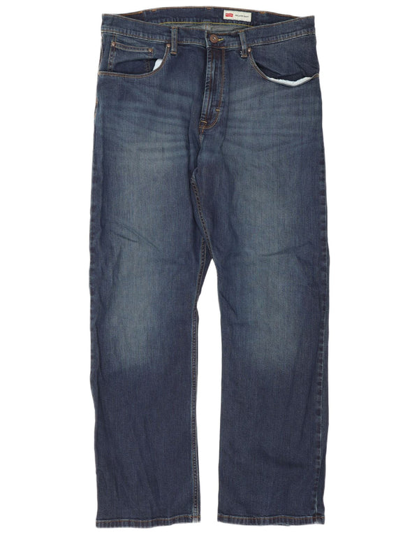 Jeans Wrangler da uomo con vestibilità rilassata Bootcut W36 L30 cotone blu