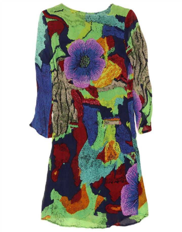 Desigual Abito da donna a trapezio con motivo astratto EU 38 medio multicolore