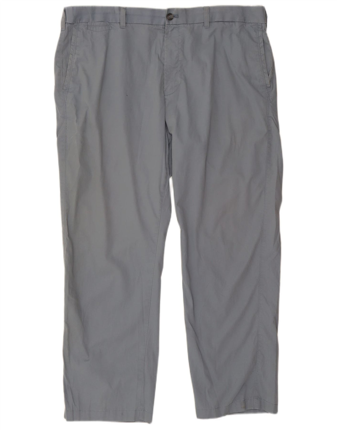 Pantaloni chino dritti Marks & Spencer da uomo blu Harbour W42 L29 grigi