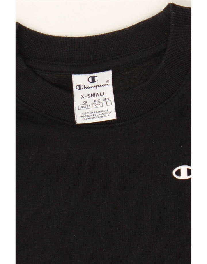 CHAMPION Mens Sweatshirt Jumper XS Black Cotton Vintage Champion and Second-Hand Champion from Messina Hembry 