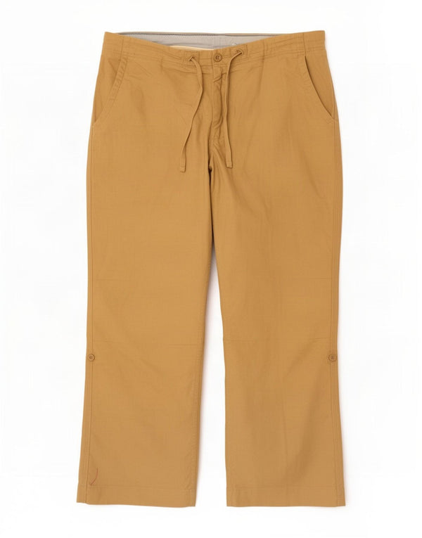 Pantaloni chino dritti da uomo Gap grandi W36 L32 lino beige
