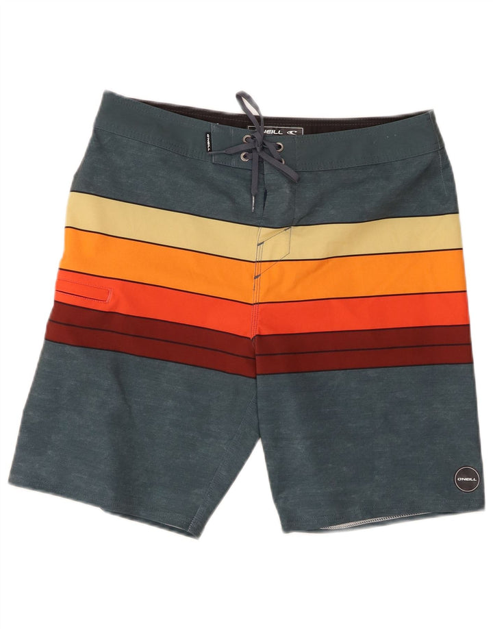 Pantaloncini da bagno da uomo O'Neill Poliestere a righe multicolore medio
