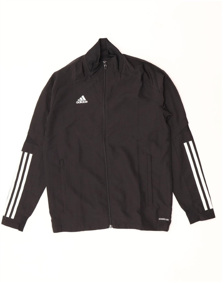 Giacca da tuta Adidas Aeroready da ragazzo 11-12 anni in poliestere nero