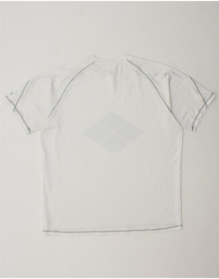 CHAMPION Mens Graphic T-Shirt Top Medium White Polyester