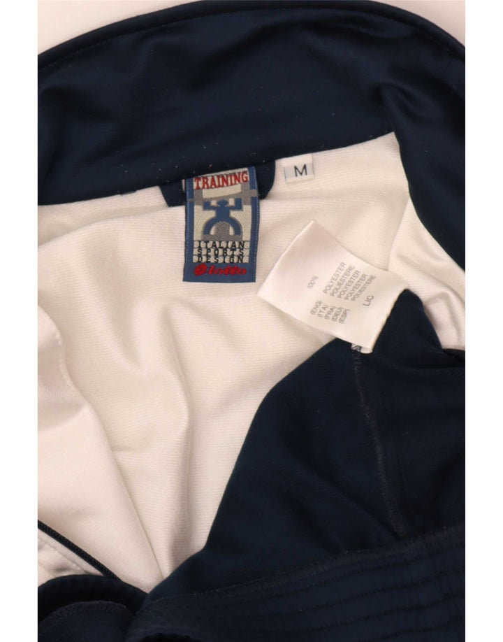 Tuta intera da uomo con grafica Lotto, poliestere color block medio blu navy
