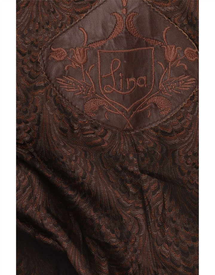Soprabito vintage da donna UK 18 XL Marrone