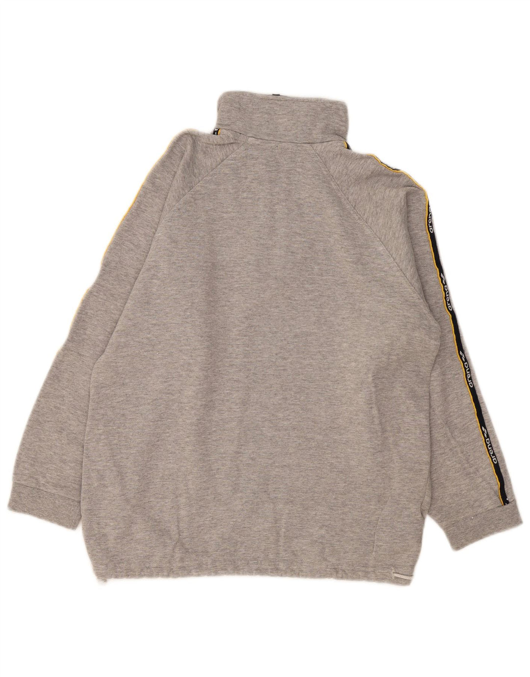 Arena Felpa con collo con zip grafica da uomo Maglione grigio medio color block