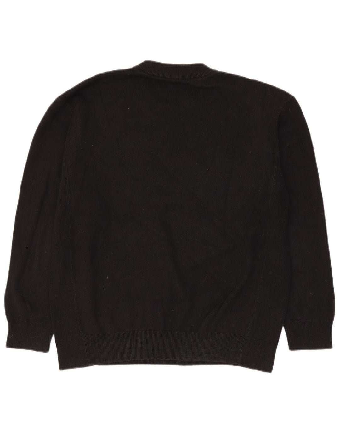 Maglione maglione girocollo da uomo Zara in cotone nero medio