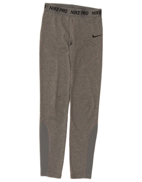 Leggings grafici Nike per ragazze 12-13 anni Large in poliestere color block grigio