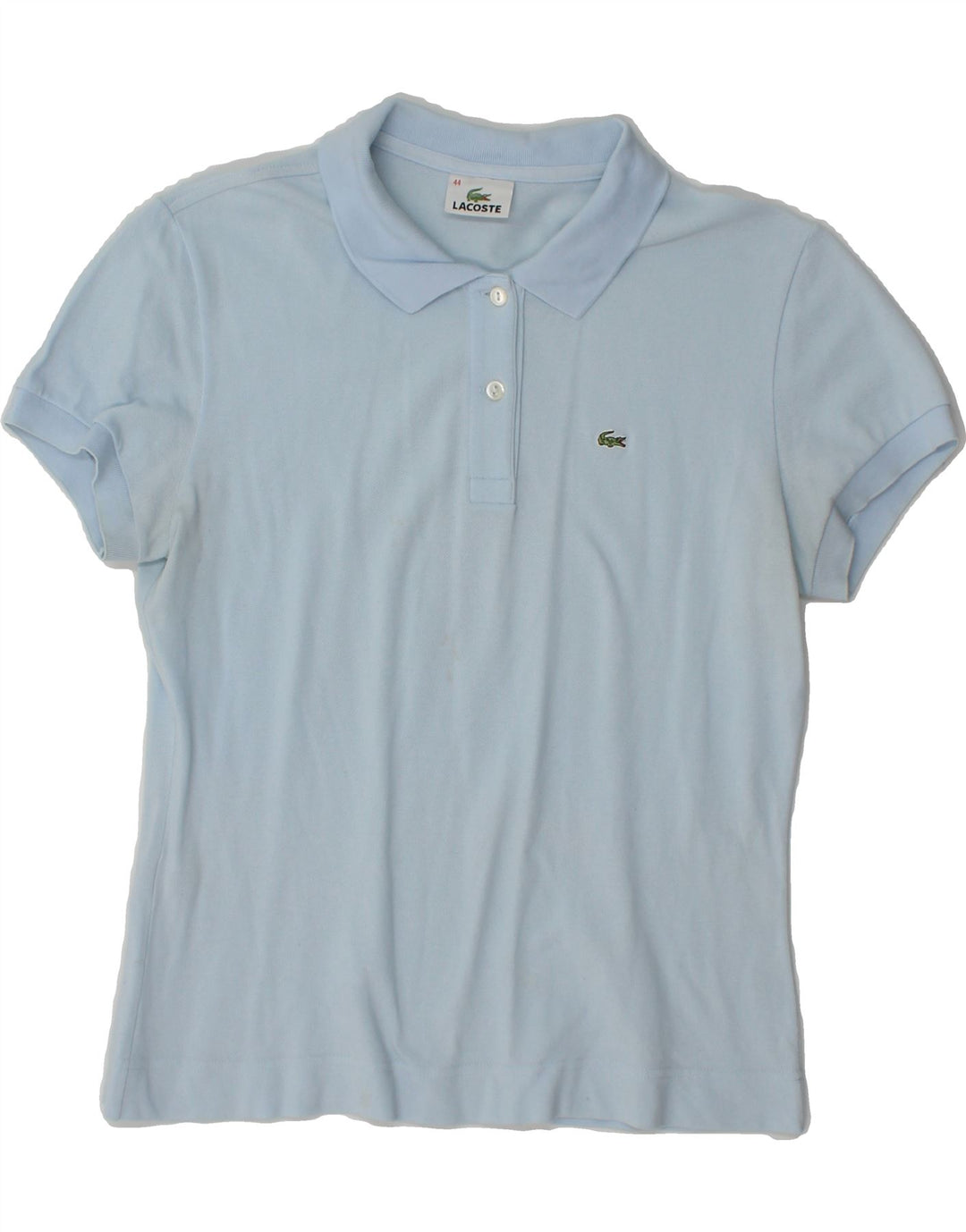 LACOSTE Womens Polo Shirt Size 44 Large Blue Cotton Vintage Lacoste and Second-Hand Lacoste from Messina Hembry 