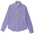 Camicia da uomo Lee in cotone gessato blu medio