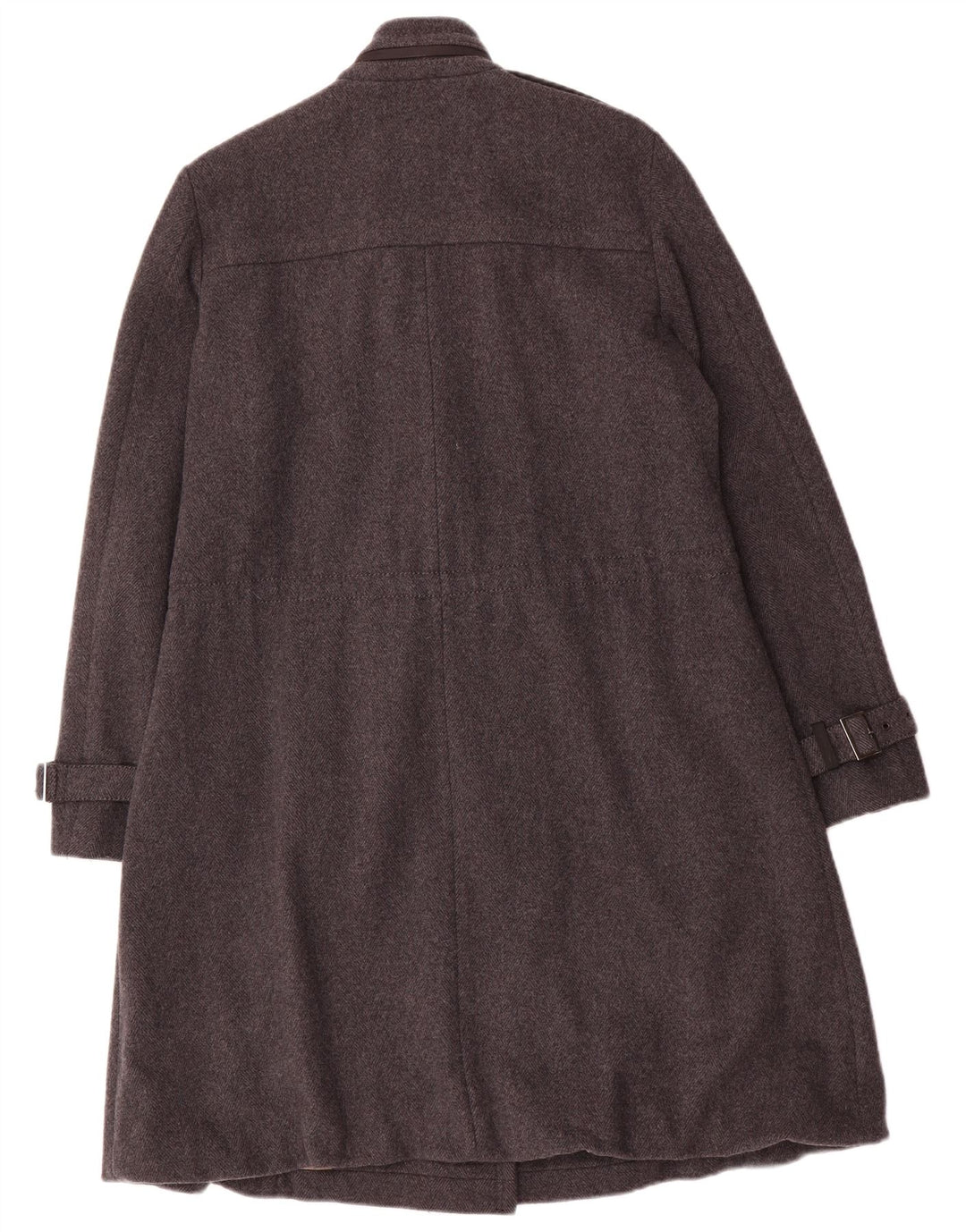 Cappotto doppiopetto militare da donna Marella UK 10 piccolo in lana grigia