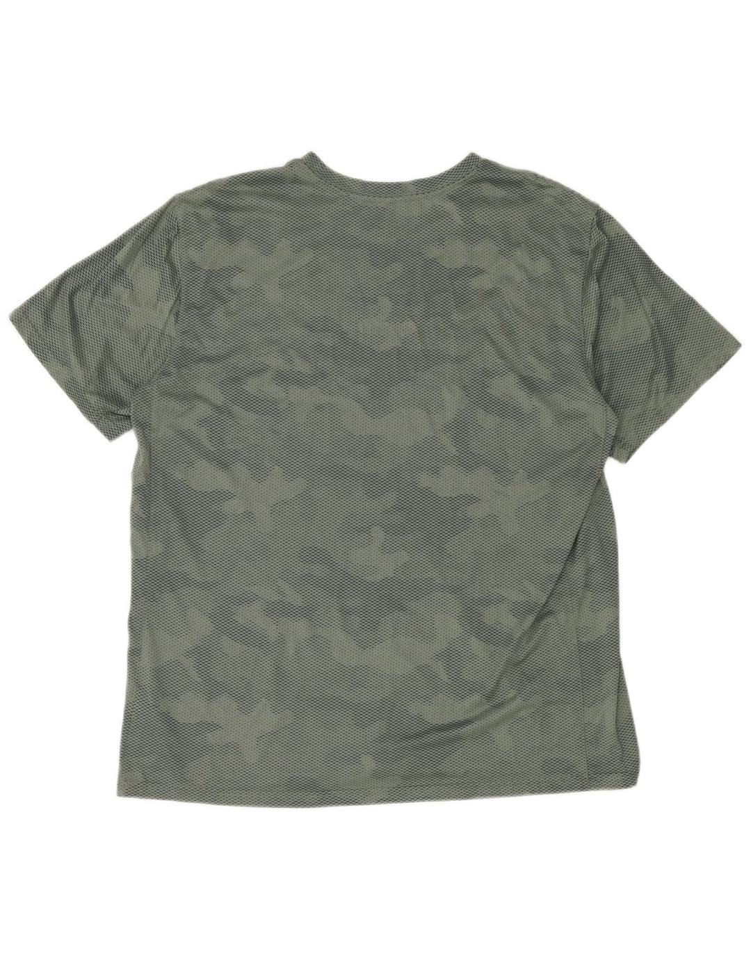 T-shirt Nike Dri Fit da uomo Top XL verde mimetico in poliestere