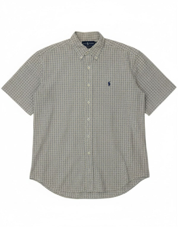 Camicia a maniche corte Blake da uomo Ralph Lauren a quadri multicolore medio