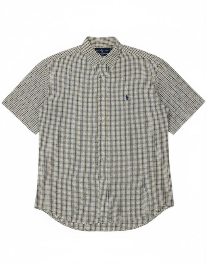 Camicia a maniche corte Blake da uomo Ralph Lauren a quadri multicolore medio