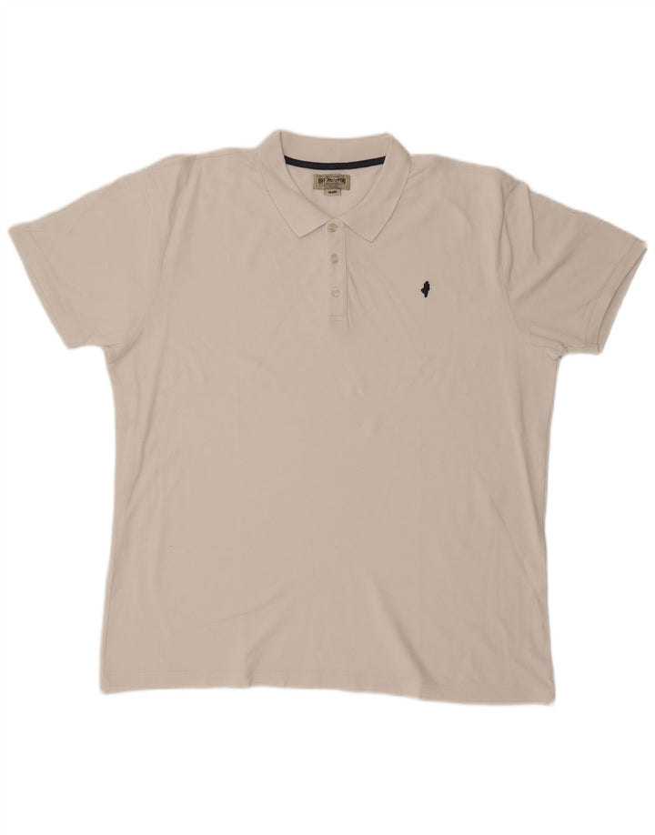 Polo da uomo Marlboro Classics 4XL Bianca