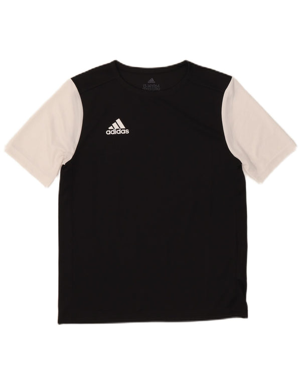 Maglietta Adidas Aeroready da ragazzo, 13-14 anni, in poliestere color block nero