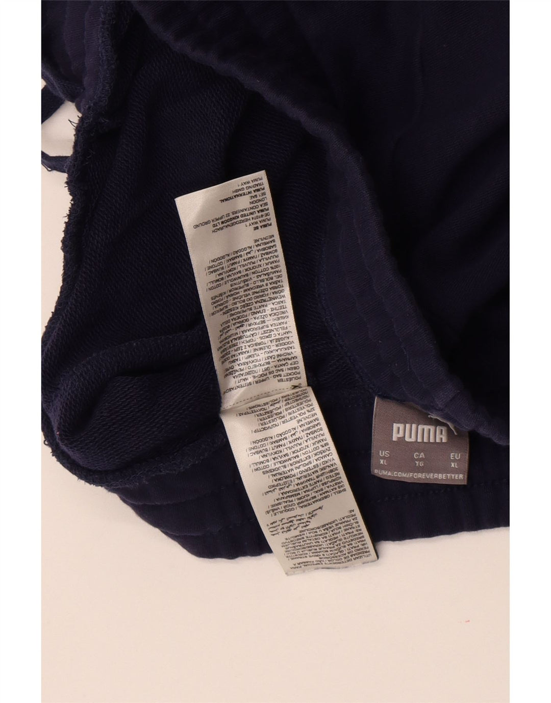 Pantaloncini sportivi da uomo Puma XL blu navy in cotone