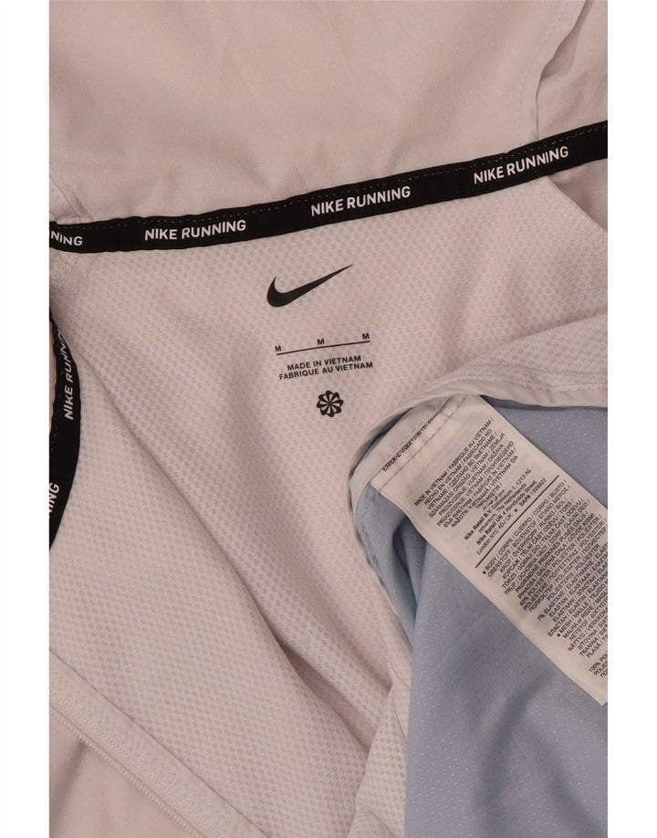 Giacca da ginnastica da uomo con cappuccio Nike, giacca in poliestere color block blu medio