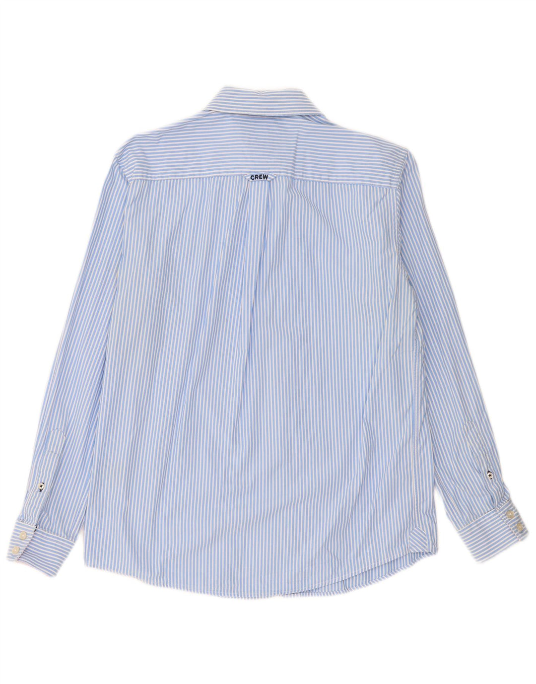 Crew Clothing Camicia da uomo dal taglio classico in cotone gessato blu medio