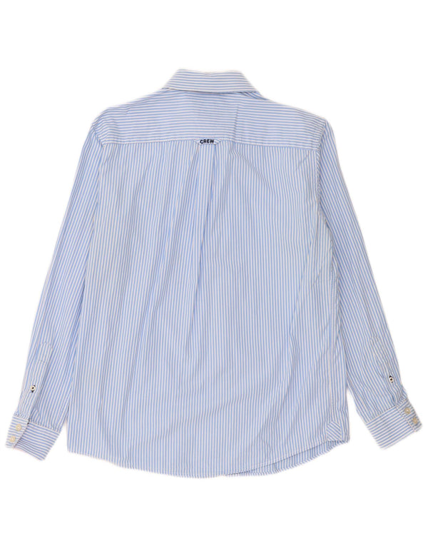 Crew Clothing Camicia da uomo dal taglio classico in cotone gessato blu medio