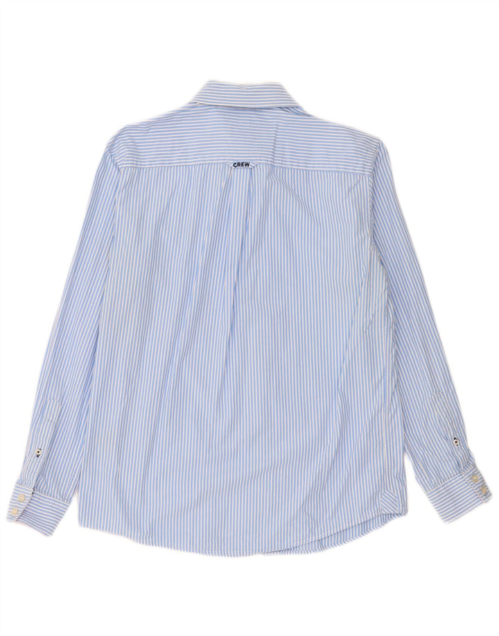 Crew Clothing Camicia da uomo dal taglio classico in cotone gessato blu medio