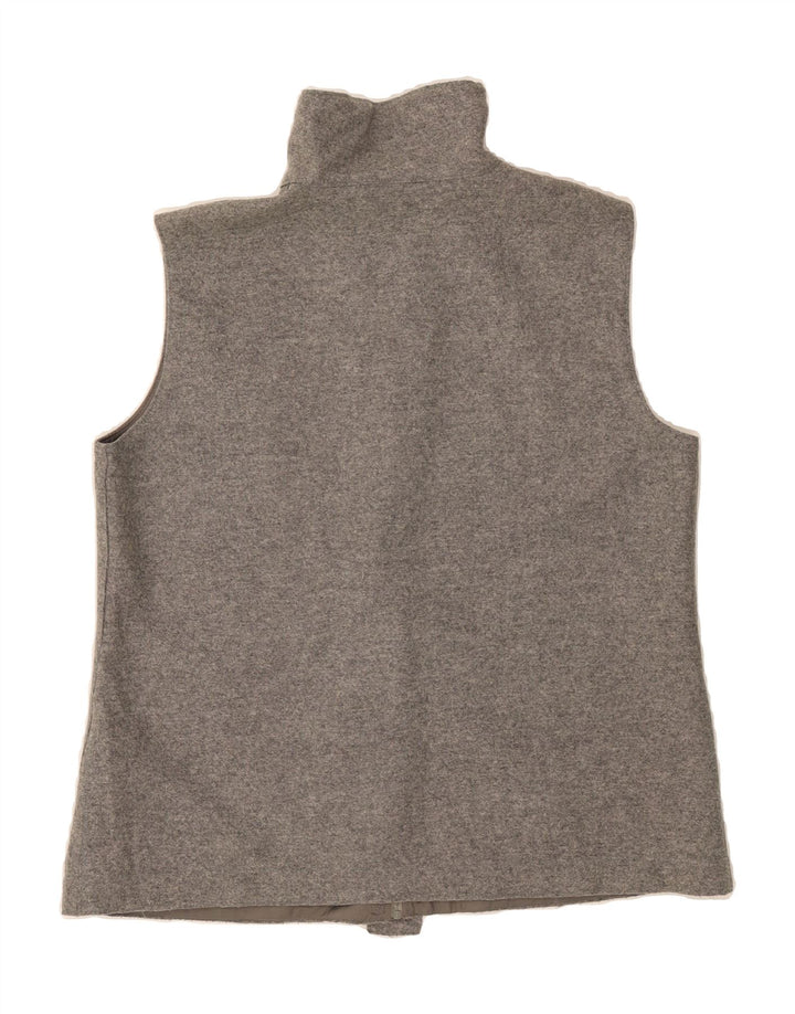 BENETTON Womens Gilet UK 16 Large Grey Vintage Benetton and Second-Hand Benetton from Messina Hembry 