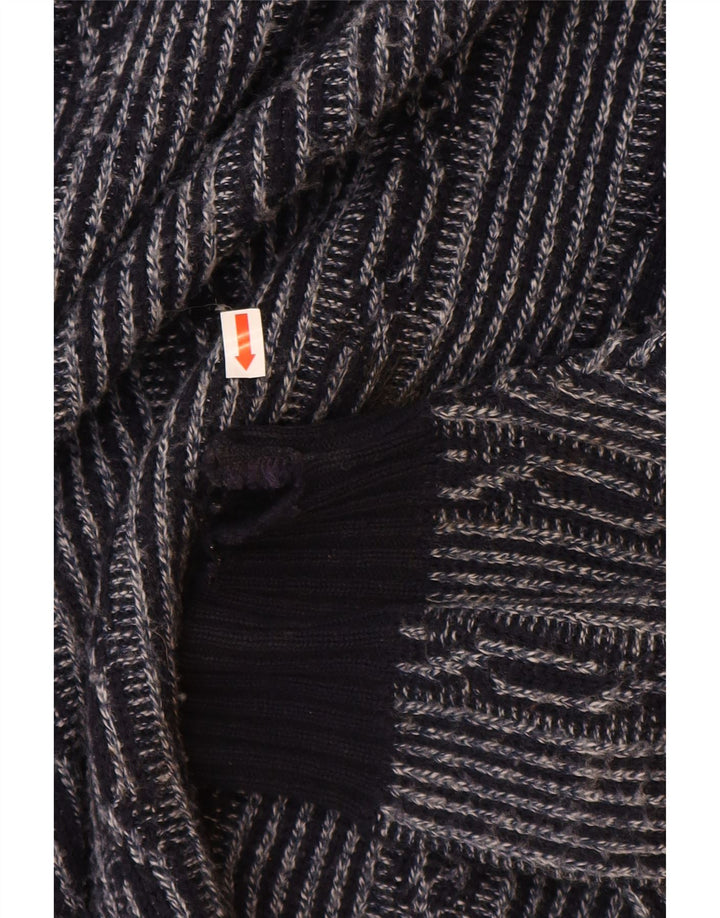 C&A Maglione da uomo con scollo a barca, grande, in poliacrilico Fair Isle blu navy